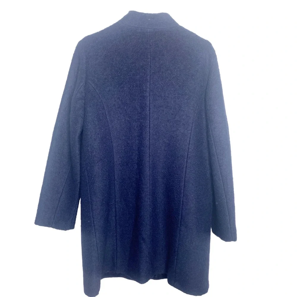 Victoria’s Secret navy blue boucle dress coat trench coat - Picture 7 of 7